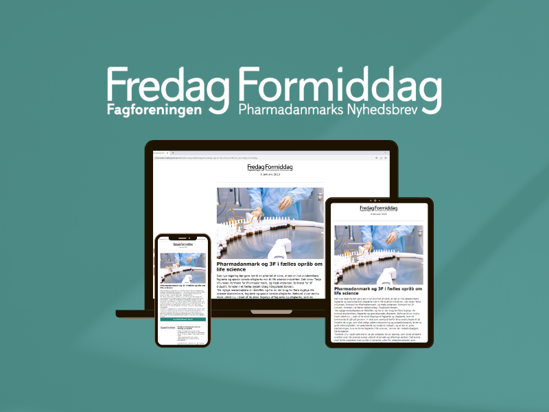 Fredag formiddag - nyhedsbrevet vidst på forskellige devices