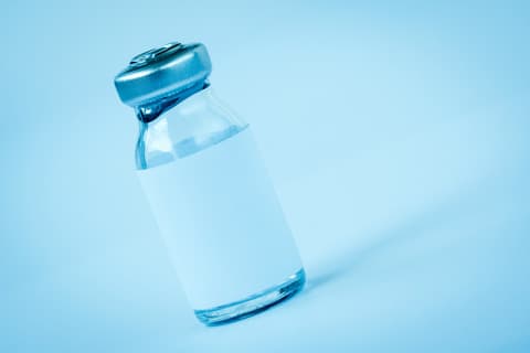 Blå vaccine - illustration ved uddannelsesfonden