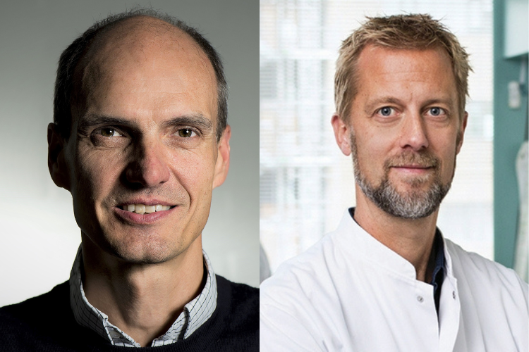 Jan Ardenkjær-Larsen og Kristian Strømgaard, moderatorer til Life Science Talks 