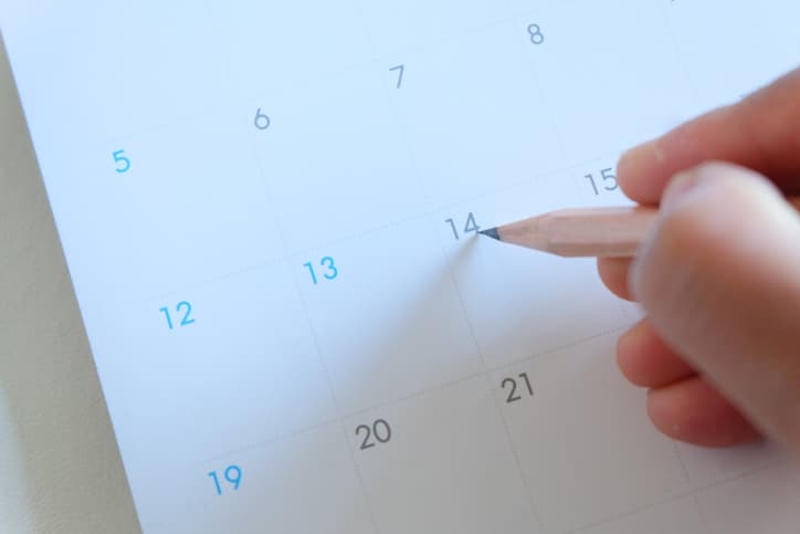Kalender close up