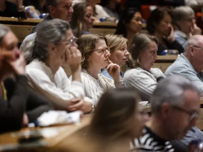 People listening